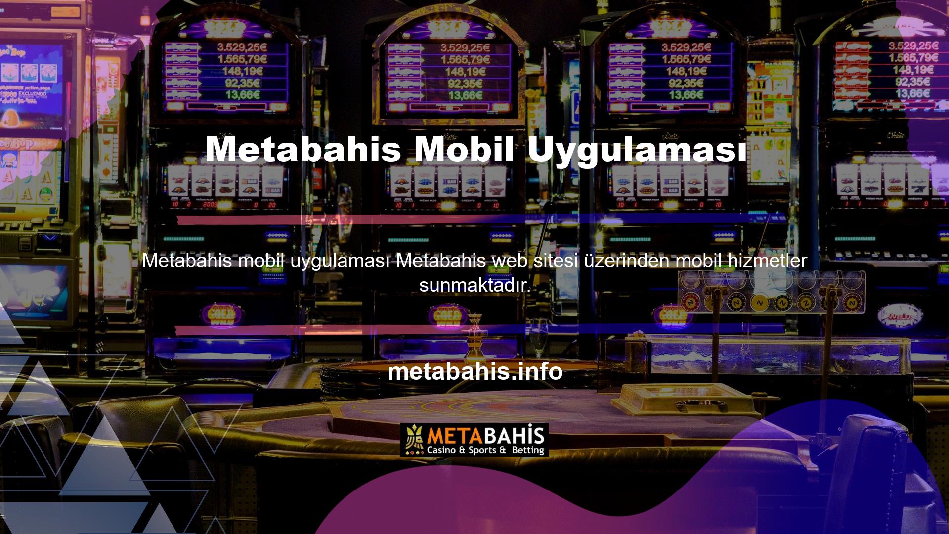Metabahis web sitesi lobi arayüzü yeni ve işlevseldir